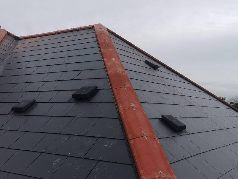 Ludwell Valley Roofing newly installed roof with vents